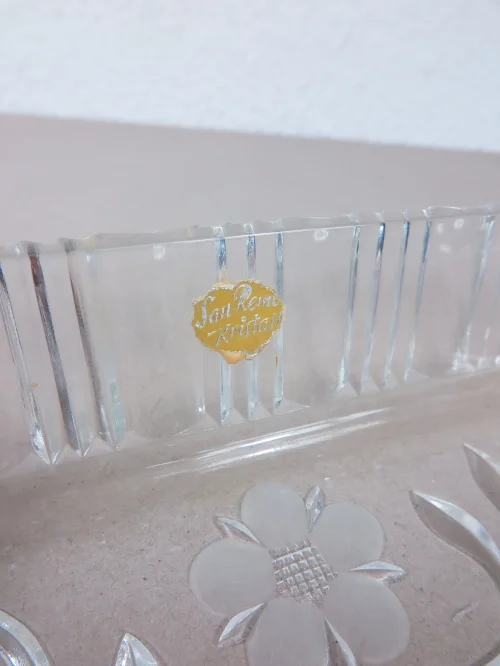 Bild 3 von 60er Glasschale, Servierschale, Kristallglas