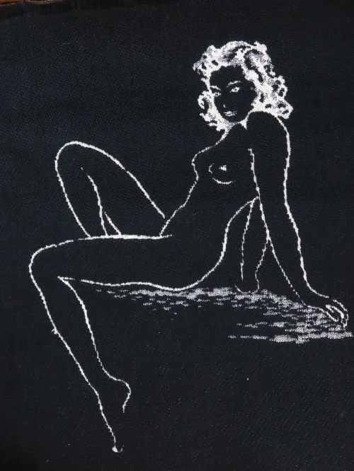 Bild 2 von 50er Wandbehang  Akt Frau, Frauenakt Rockabilly Zeit