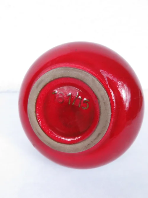 Bild 3 von 70er Vase Rot Keramik