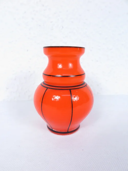 20er kleine Jugendstiel Vase, Galsvase Art Deco