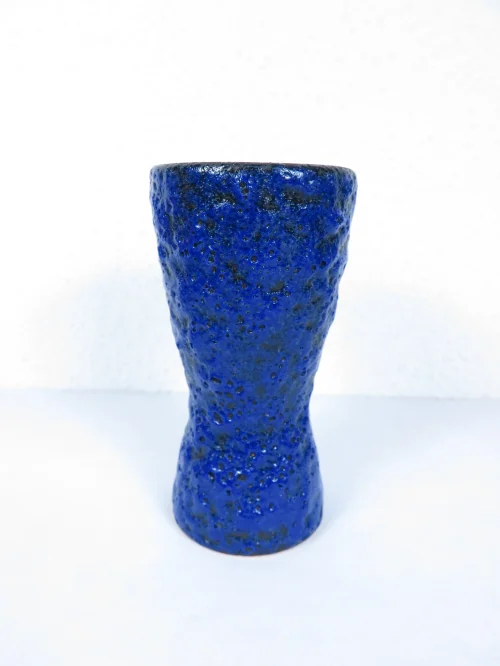 70er Vase Blau