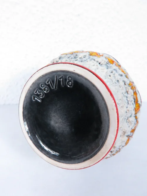 Bild 3 von 70s vase red / orange