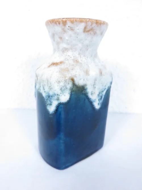 Bild 5 von 70er Keramik Vase, rechteckig