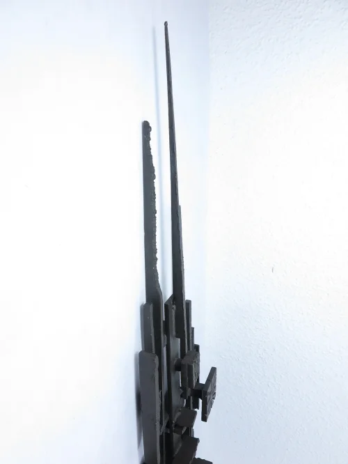 Bild 3 von 70er Brutalistische Wandskulptur aus Metall