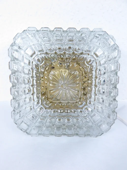 Bild 2 von 70er Wandlampe Glas eckig