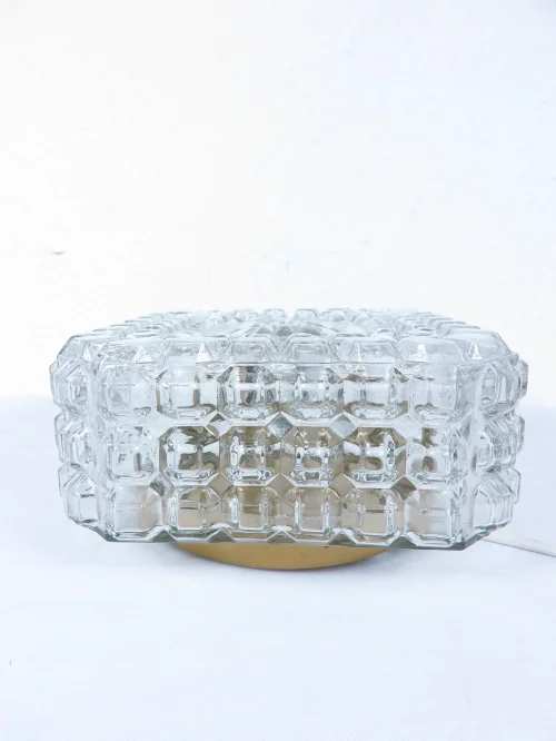 Bild 3 von 70er Wandlampe Glas eckig