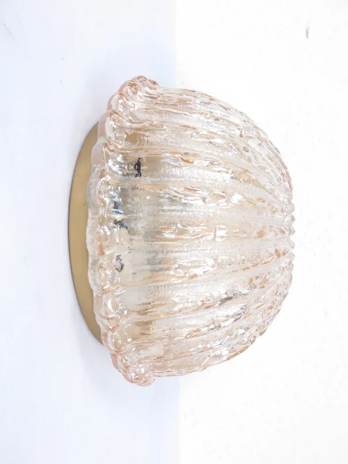 60er  Wandlampe, Kristallglas