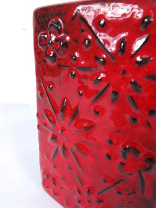 Bild 5 von 70er Vase Rot, Scheurich Keramik