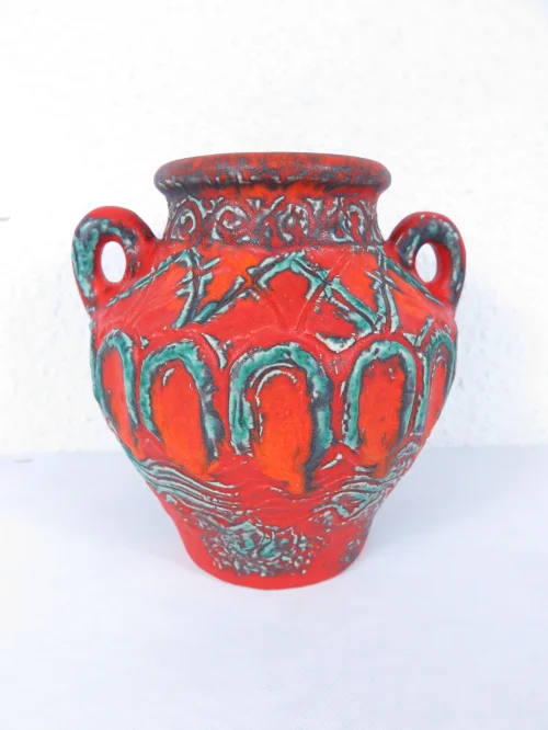70er Vase, Keramik, Dümler und Breiden Keramik