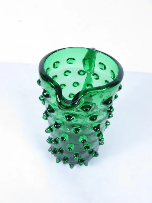 Bild 3 von 60er Murano Glas Krug, Noppenvase, Noppenkrug