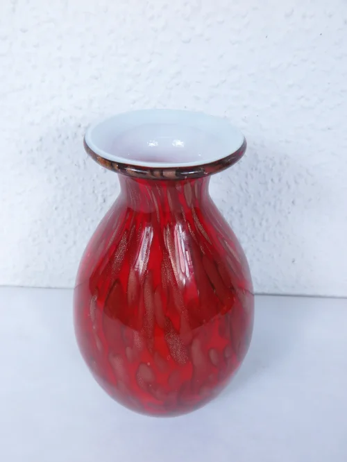 Bild 2 von 80er Glasvase Murano Stil