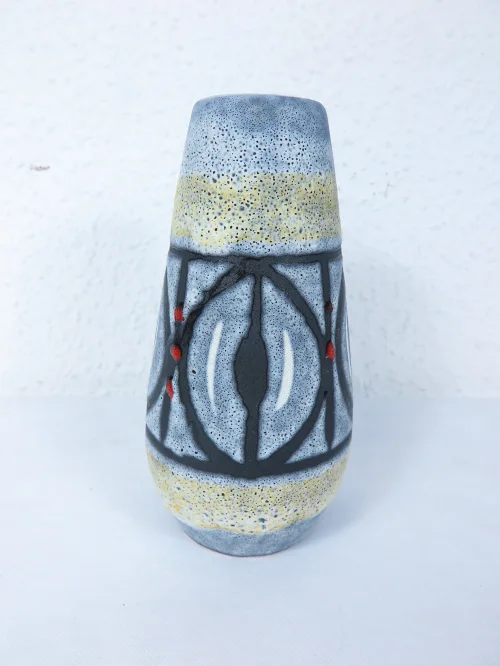 60er Vase Keramik, Künstlervase