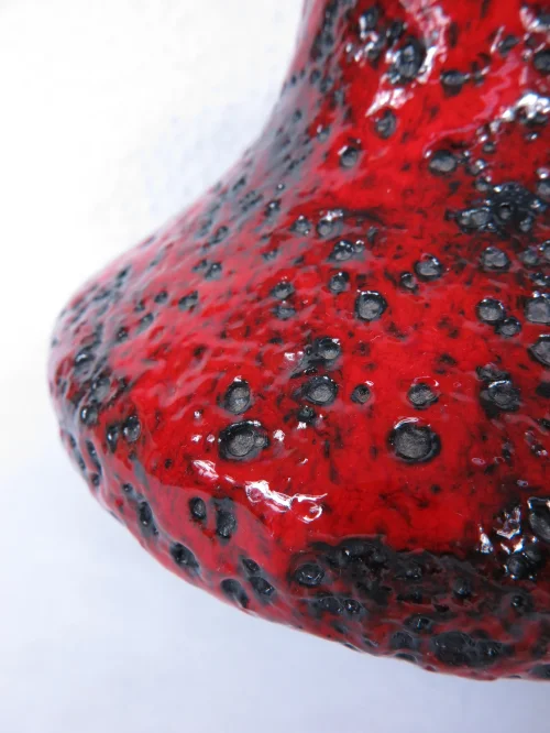 Bild 5 von 70er Vase mit Henkel, rot
