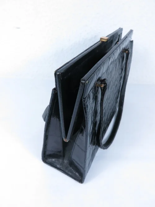 Bild 3 von 50er Handtasche Kroko