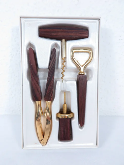 Bild 1 von 60er Bar Set aus Edelholz