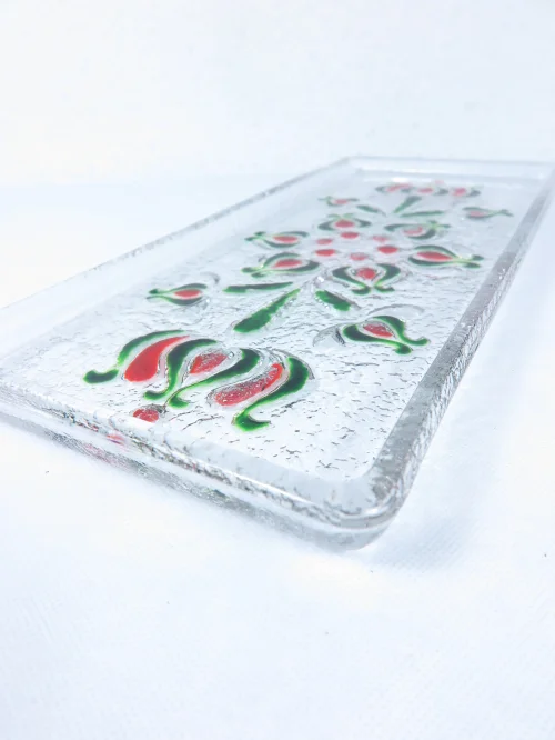 Bild 4 von 70er Kuchenplatte Glas Fabiola