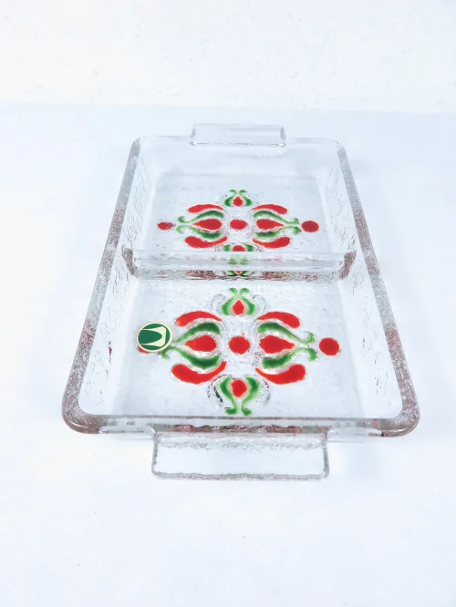 Bild 2 von 70er Servierschale Glas Fabiola