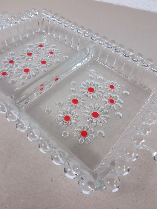 Bild 3 von 70er Kabarettschale Fabiola Walter Glas