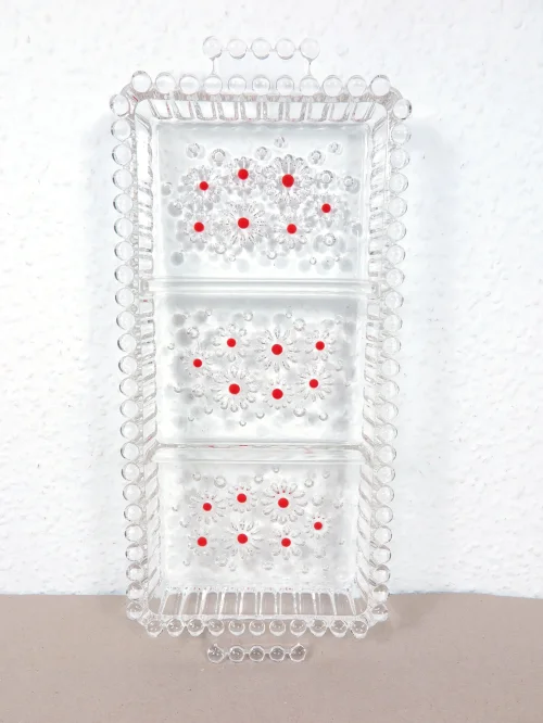 Bild 1 von 70er Kabarettschale Fabiola Walter Glas