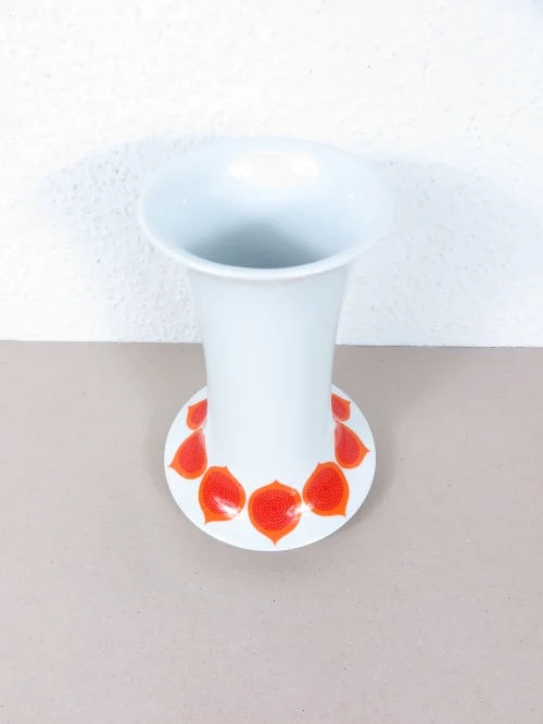 Bild 2 von 70er Vase Orange Thomas