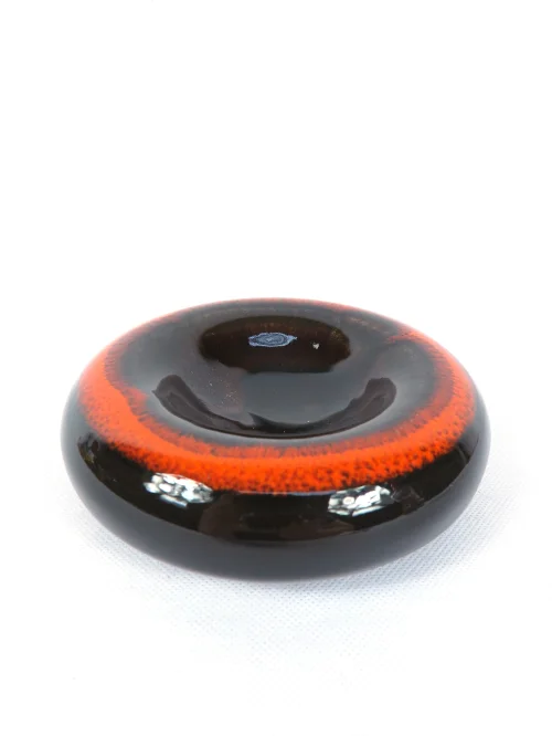 Bild 1 von 70er Aschenbecher Orange Braun Hutschenreuter 1814