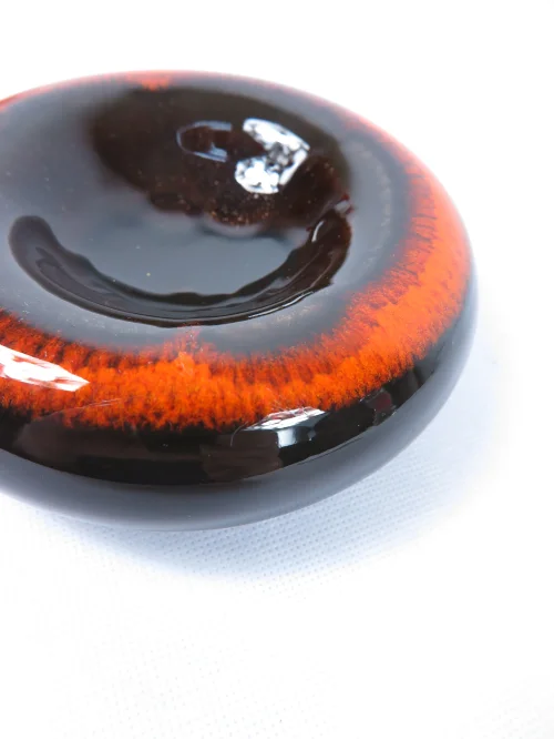 Bild 2 von 70er Aschenbecher Orange Braun Hutschenreuter 1814