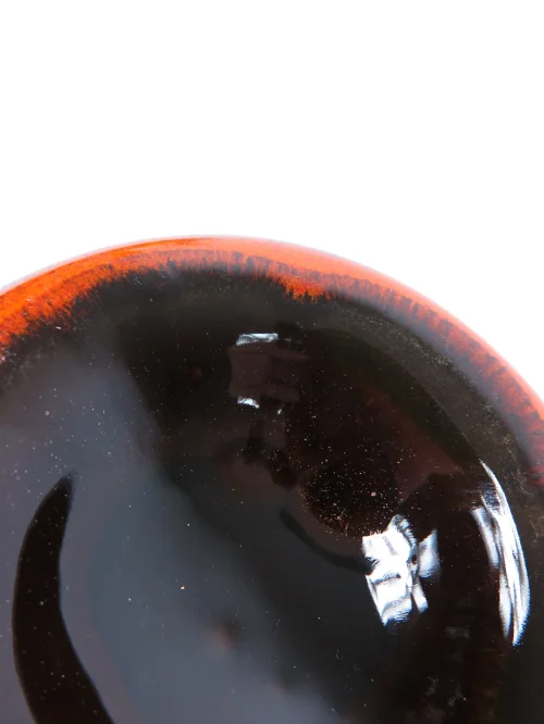 Bild 3 von 70er Aschenbecher Orange Braun Hutschenreuter 1814