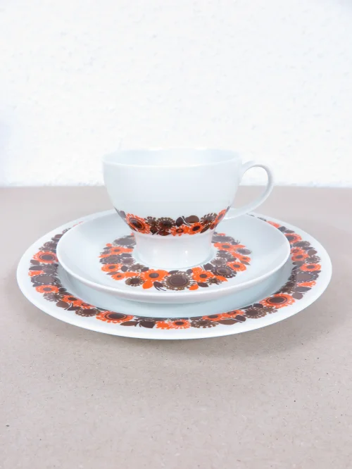 Bild 4 von 70er Thomas Kaffeeservice Orange für 6 Personen