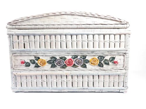 Bild 2 von 70er Rattan Truhe