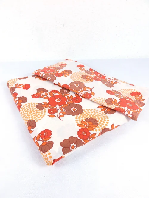 Bild 2 von 70er Bettwäsche  Braun- Orange