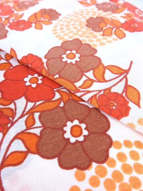 Bild 3 von 70er Bettwäsche  Braun- Orange
