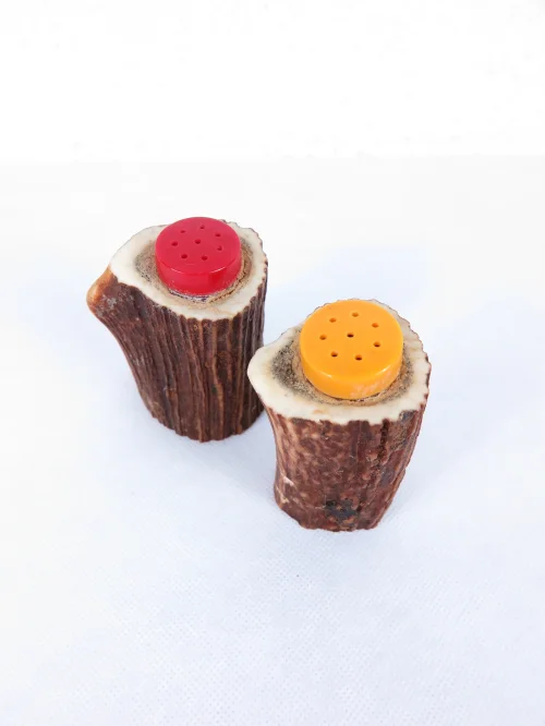 Bild 2 von 70er Salz und Pfeffer Streuer Hirschhorn