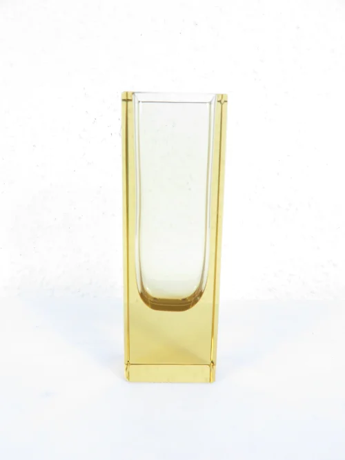 Bild 1 von 70er Vase Glas Eckig Murano Glas Uranglas?