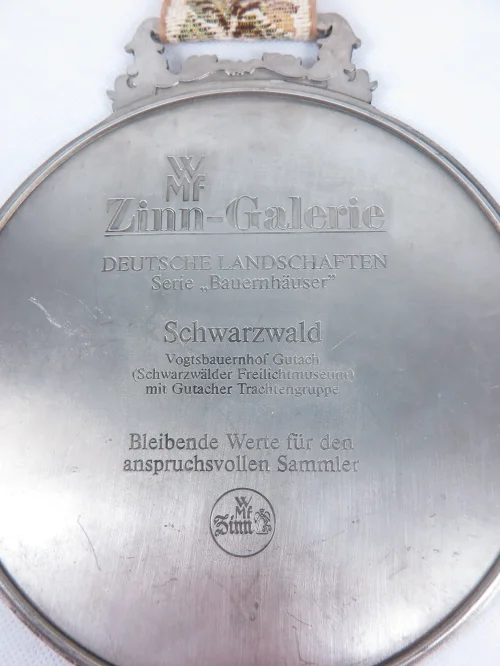Bild 6 von 70er Zinnteller WMF Serie "Bauernhäuser", Schwarzwald