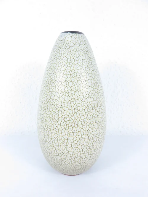 50er Vase Eierschalen Optik