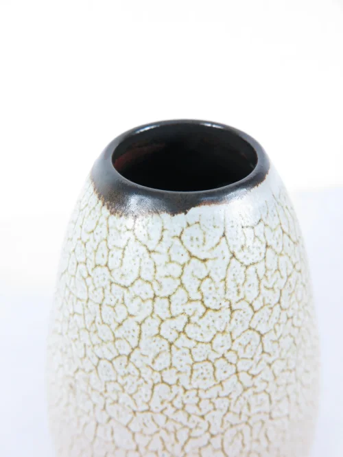 Bild 5 von 50er Vase Eierschalen Optik