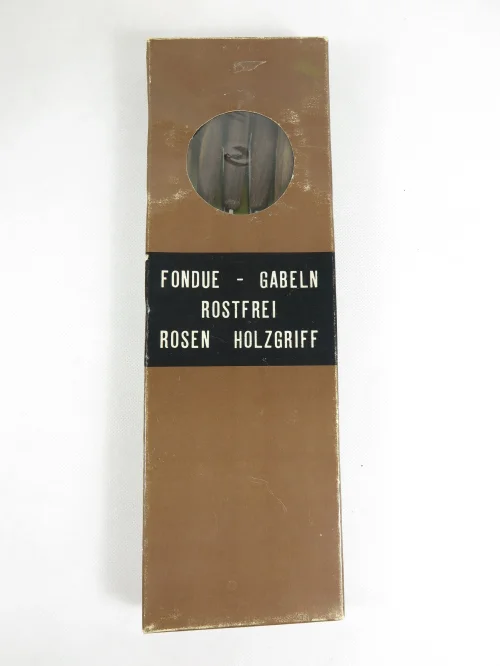 Bild 6 von 70er Fondue Set, Fonduetopf mit Fonduegabeln Rot Orange