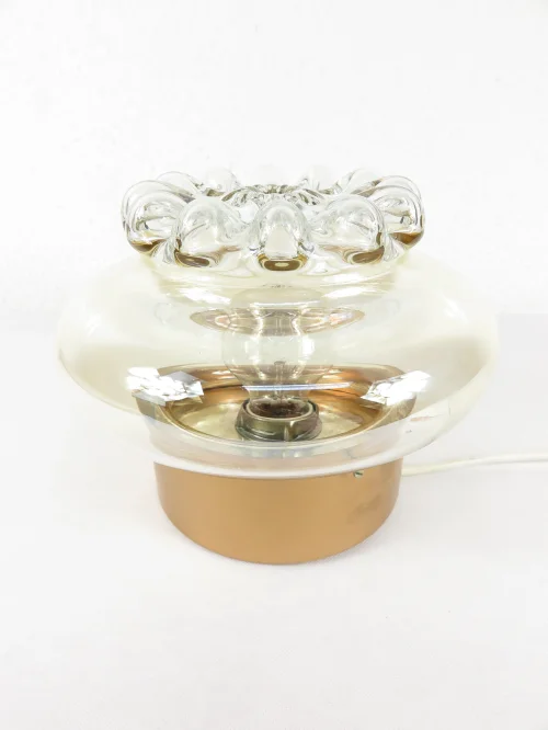 70er Wandlampe Glas