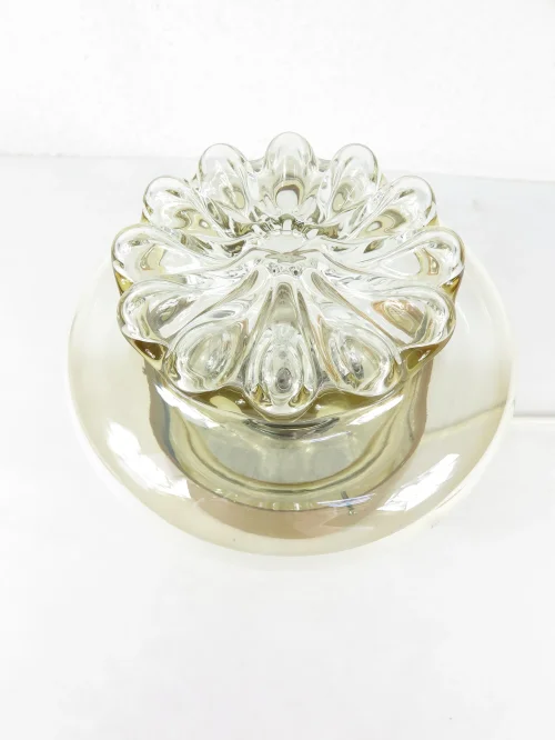 Bild 2 von 70er Wandlampe Glas