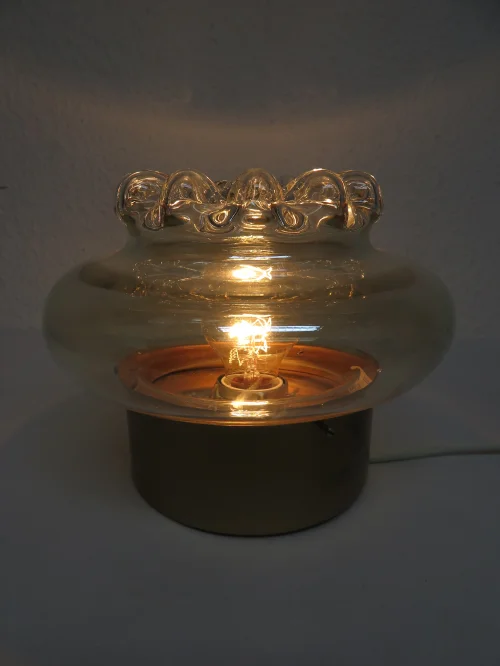 Bild 5 von 70er Wandlampe Glas