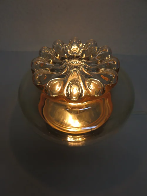 Bild 6 von 70er Wandlampe Glas