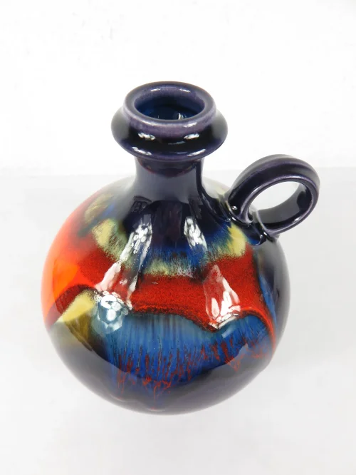 Bild 3 von 70er Vase mit Henkel Hutschenreuter