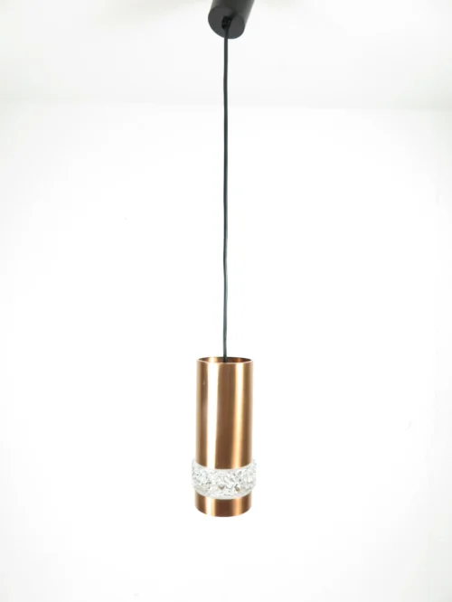 Bild 2 von 70s hanging lamp copper crystal glass