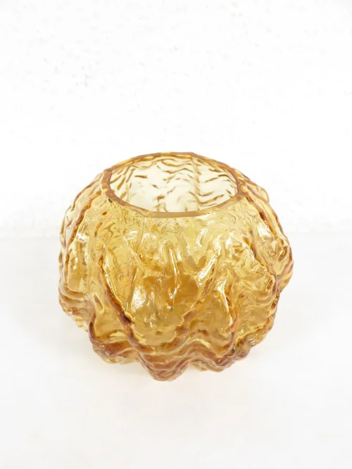 Bild 2 von 70er Glasvase, Kugelvase Ingrid Kristallglas, Rock Cristal Range Vase