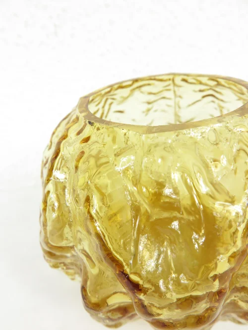 Bild 3 von 70er Glasvase, Kugelvase Ingrid Kristallglas, Rock Cristal Range Vase