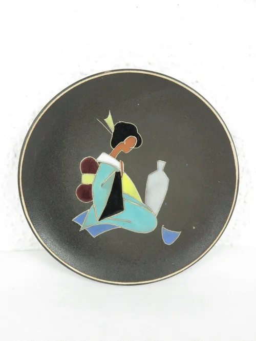 50s wall plate, plate Ruscha Japan