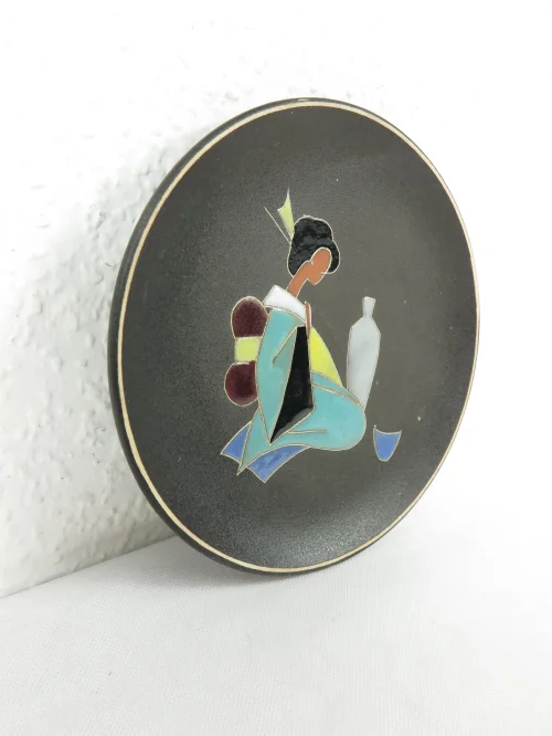 Bild 2 von 50s wall plate, plate Ruscha Japan