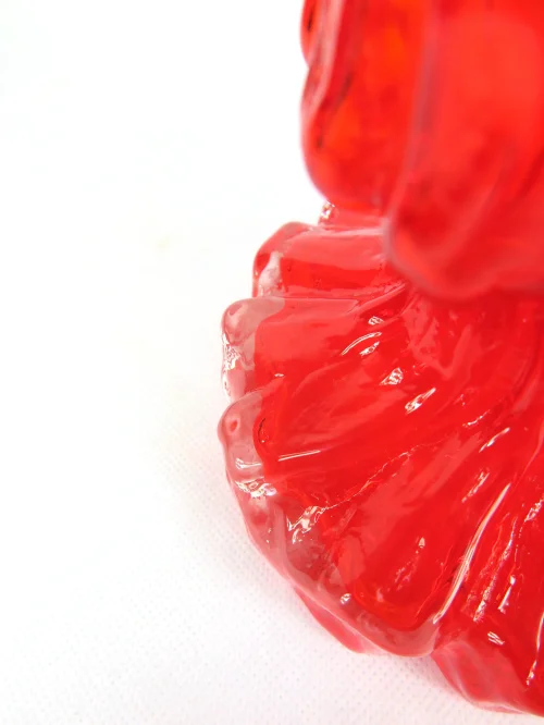 Bild 5 von 70er Glasvase Rot, Glashütte  Ingrid Kristal