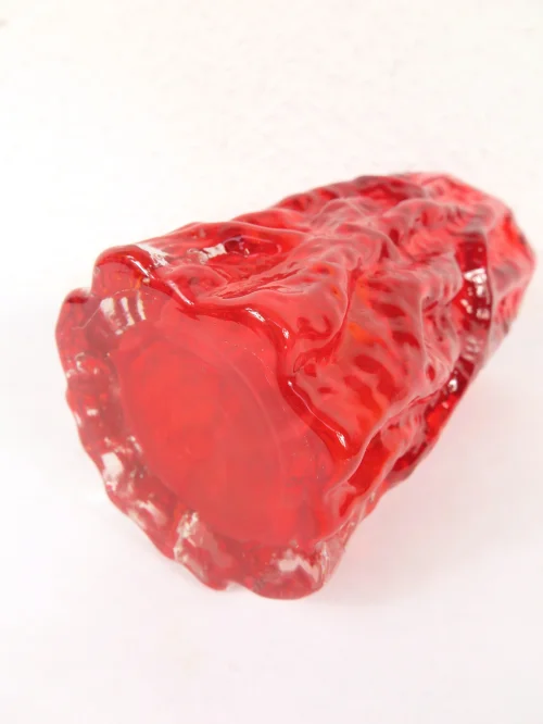 Bild 4 von 70er Glasvase Rot, Glashütte Ingrid Kristal