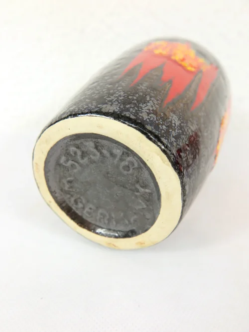 Bild 3 von 70er Keramik Vase Orange, Scheurich